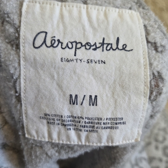 Aeropostale Womens Leopard Print Cut off long Sleeve Sweater Size Medium - Picture 7 of 9